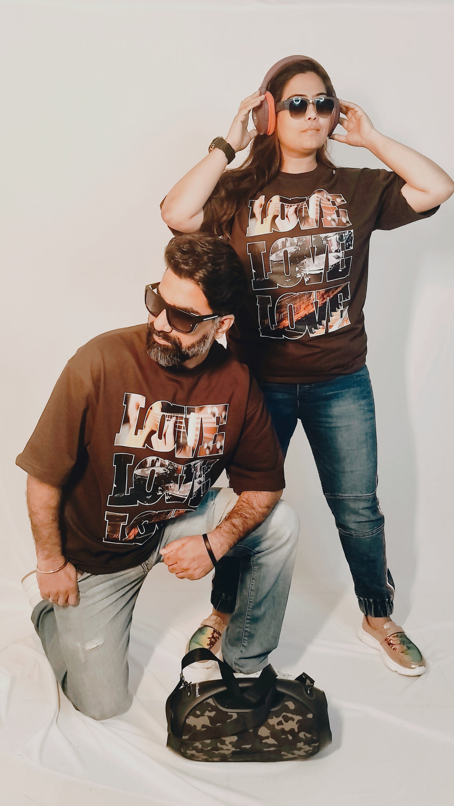 Love Love Love (Colour - Cocoa | Style - Unisex | Fit - Oversize)