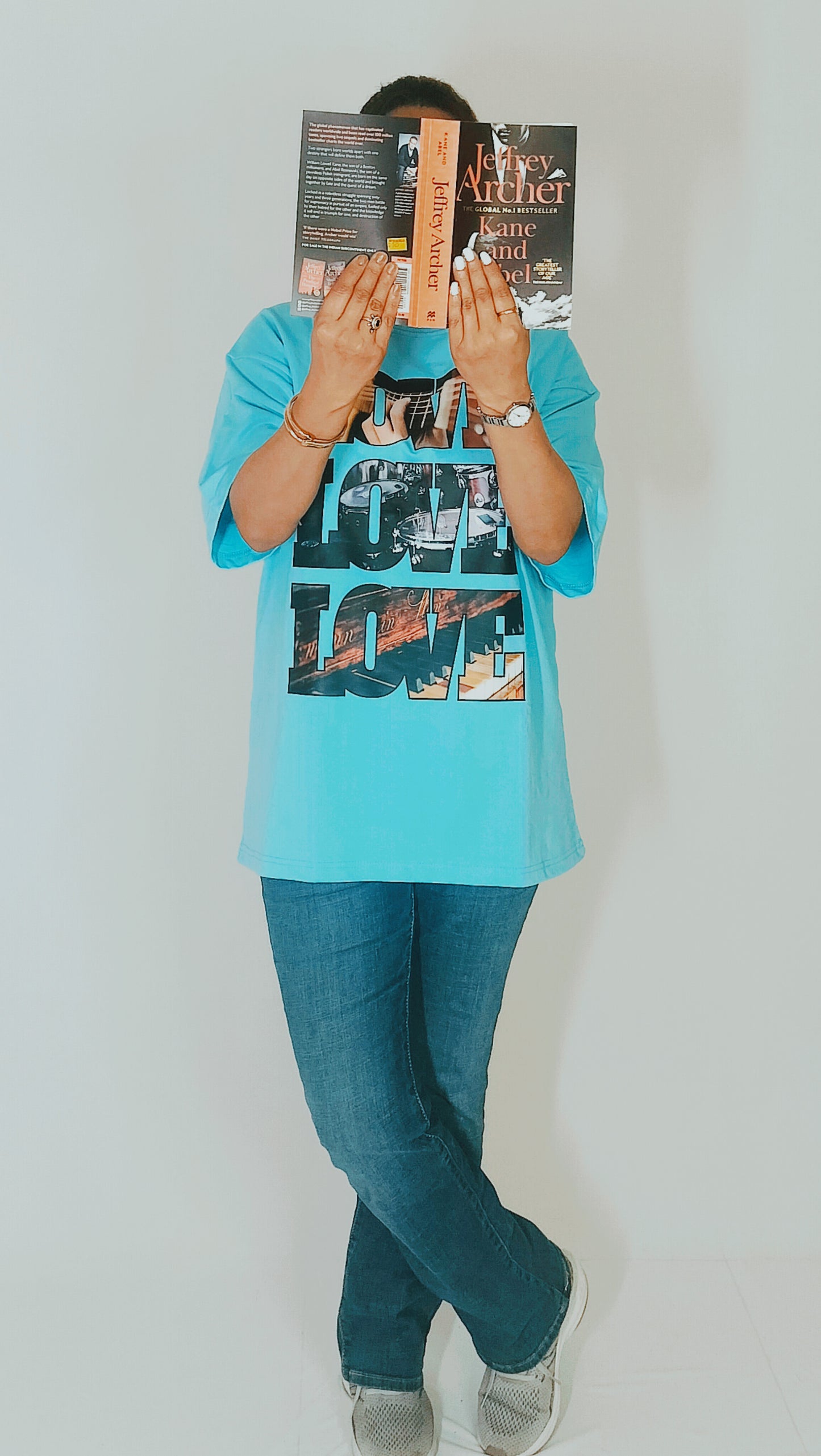 Love Love Love (Colour - Sky | Style - Unisex | Fit - Oversize)