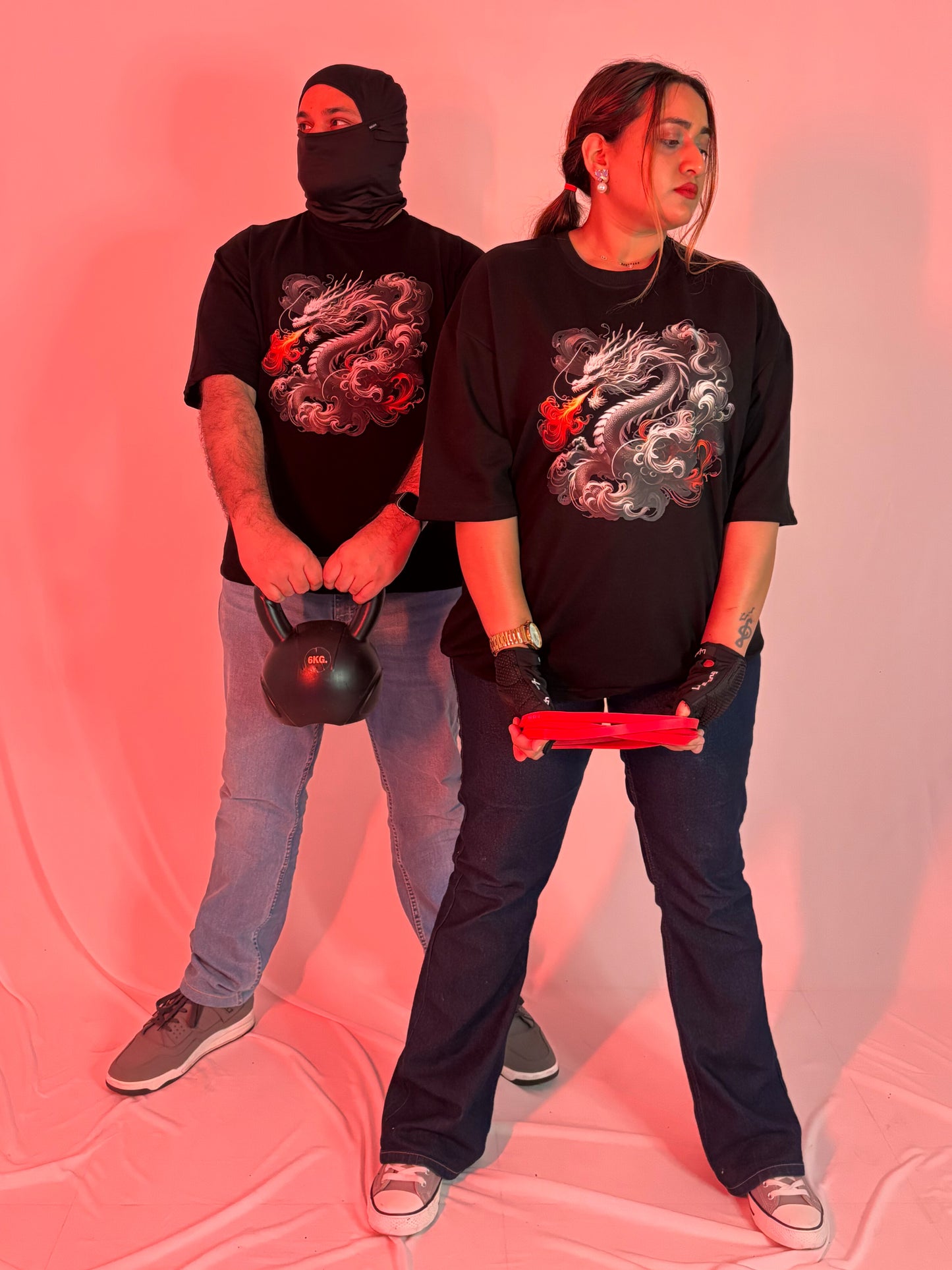 Fiery Flaming Fury (Colour - Night | Style - Unisex | Fit - Drop Shoulder)