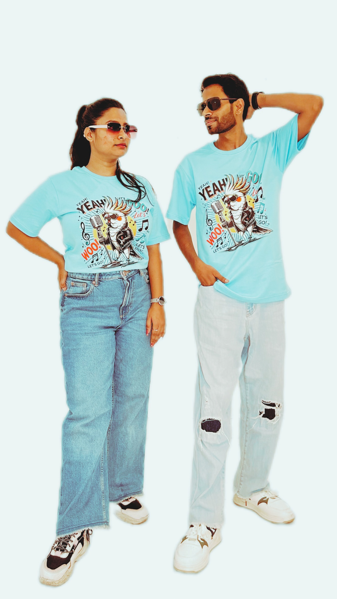 Kool Kinetic Karaoke (Colour - Sky | Style - Unisex | Fit - Drop Shoulder)