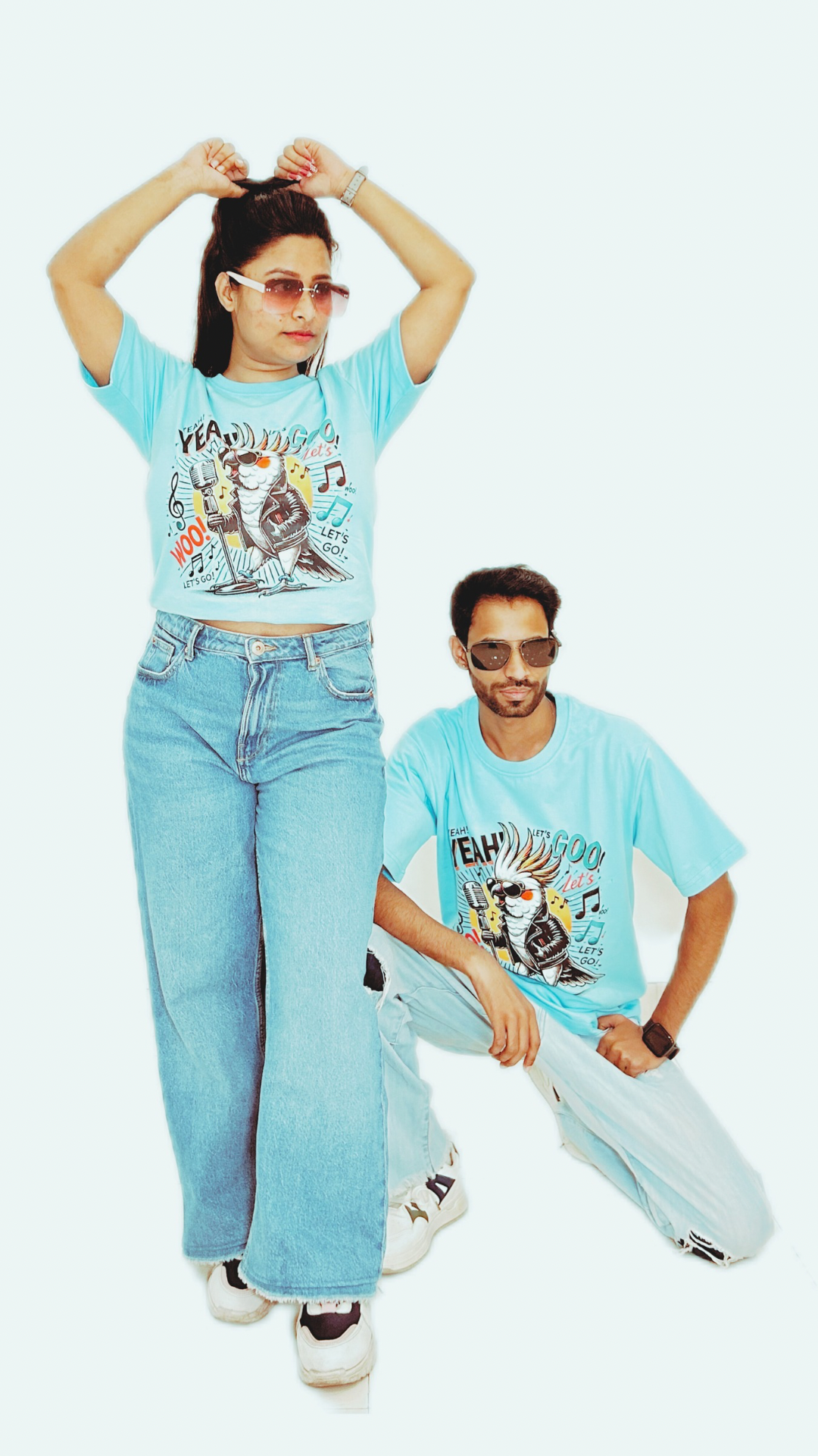 Kool Kinetic Karaoke (Colour - Sky | Style - Unisex | Fit - Drop Shoulder)