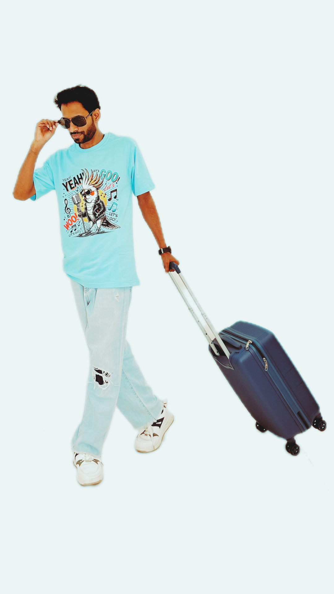 Kool Kinetic Karaoke (Colour - Sky | Style - Unisex | Fit - Drop Shoulder)