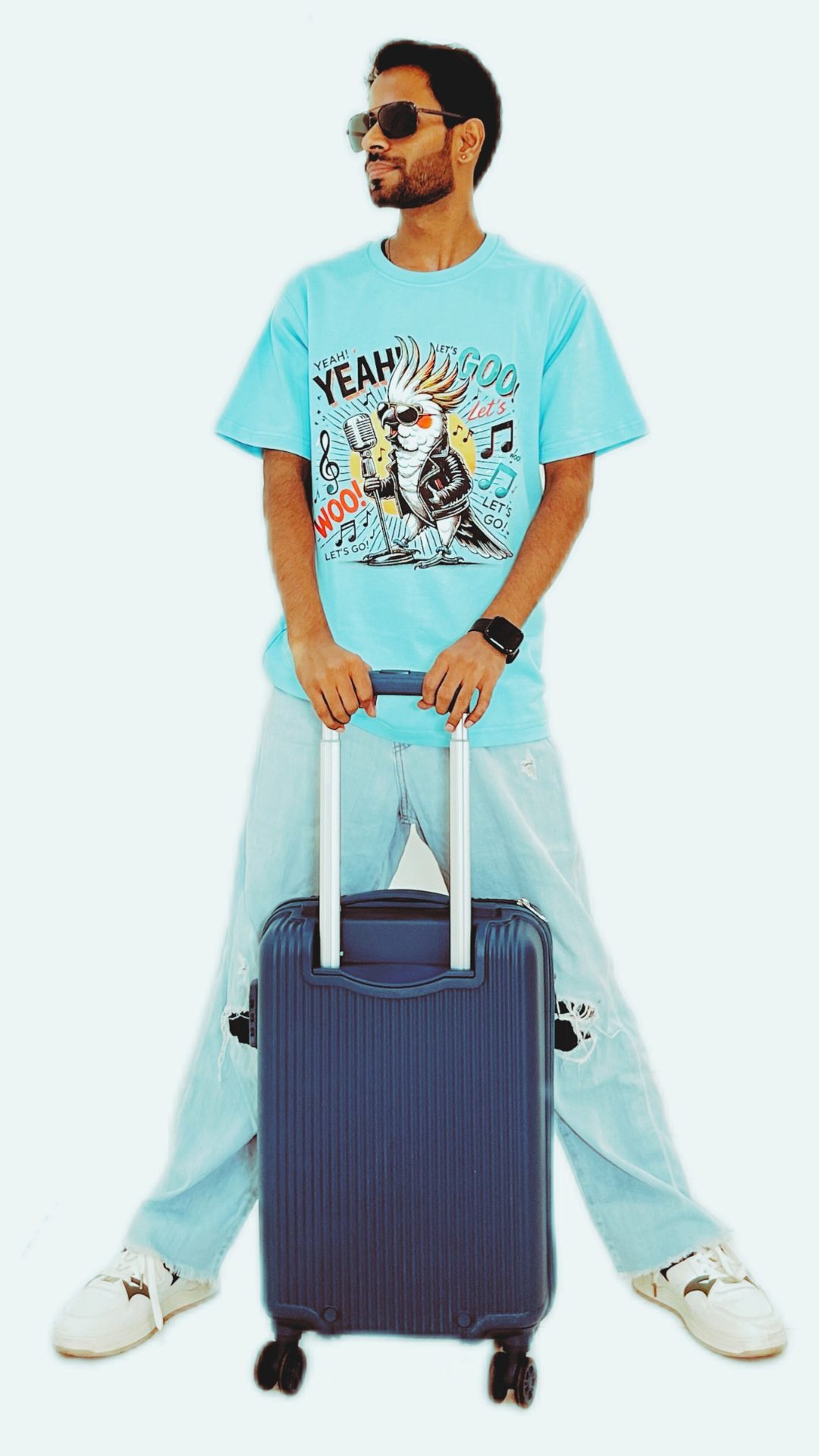 Kool Kinetic Karaoke (Colour - Sky | Style - Unisex | Fit - Drop Shoulder)
