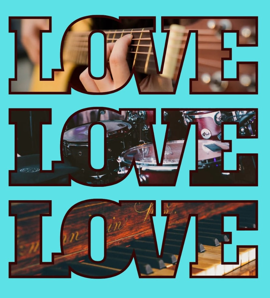 Love Love Love (Colour - Sky | Style - Unisex | Fit - Oversize)