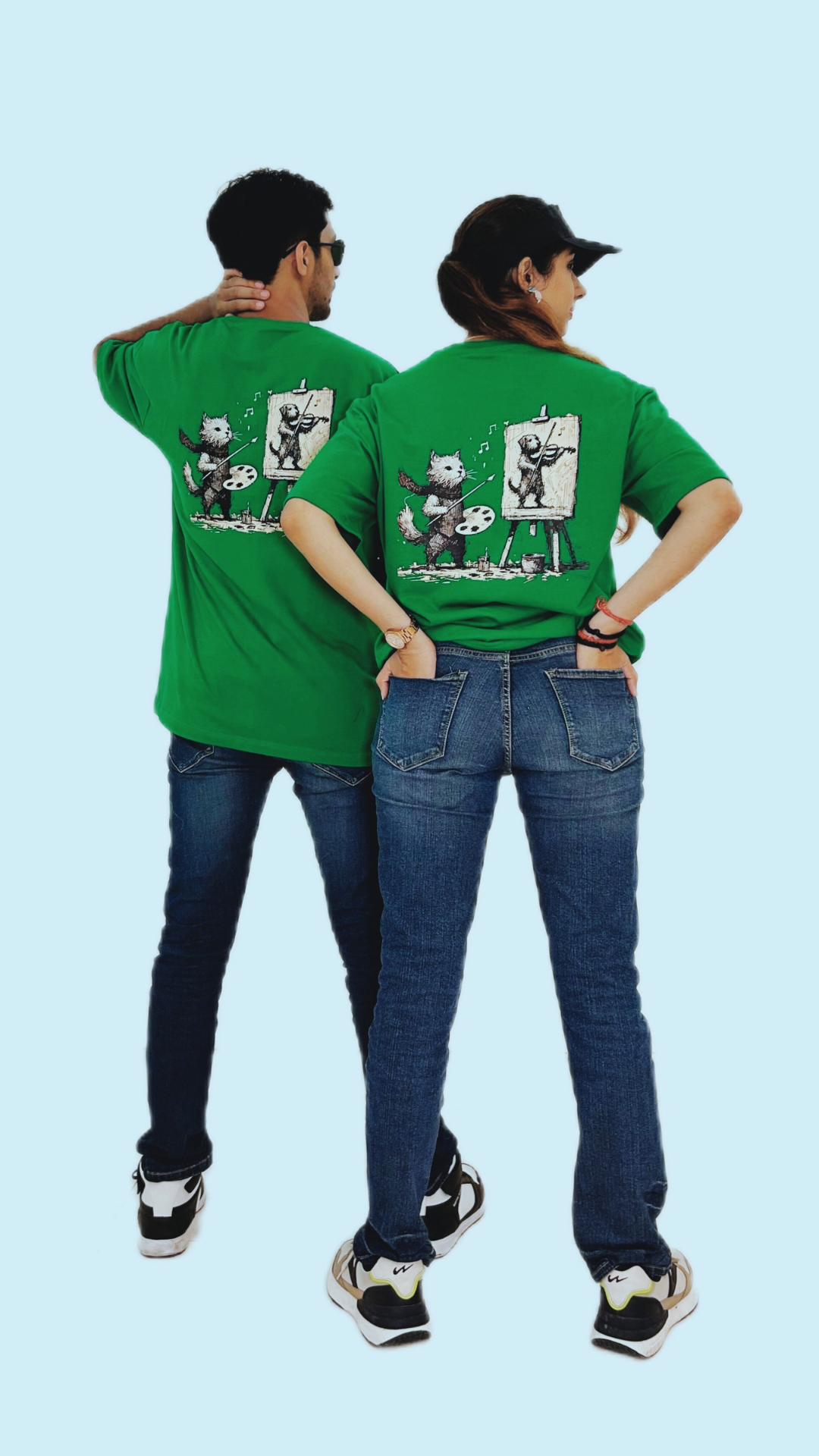 Paint Proof Paws (Colour - Forest | Style - Unisex | Fit - Drop Shoulder)