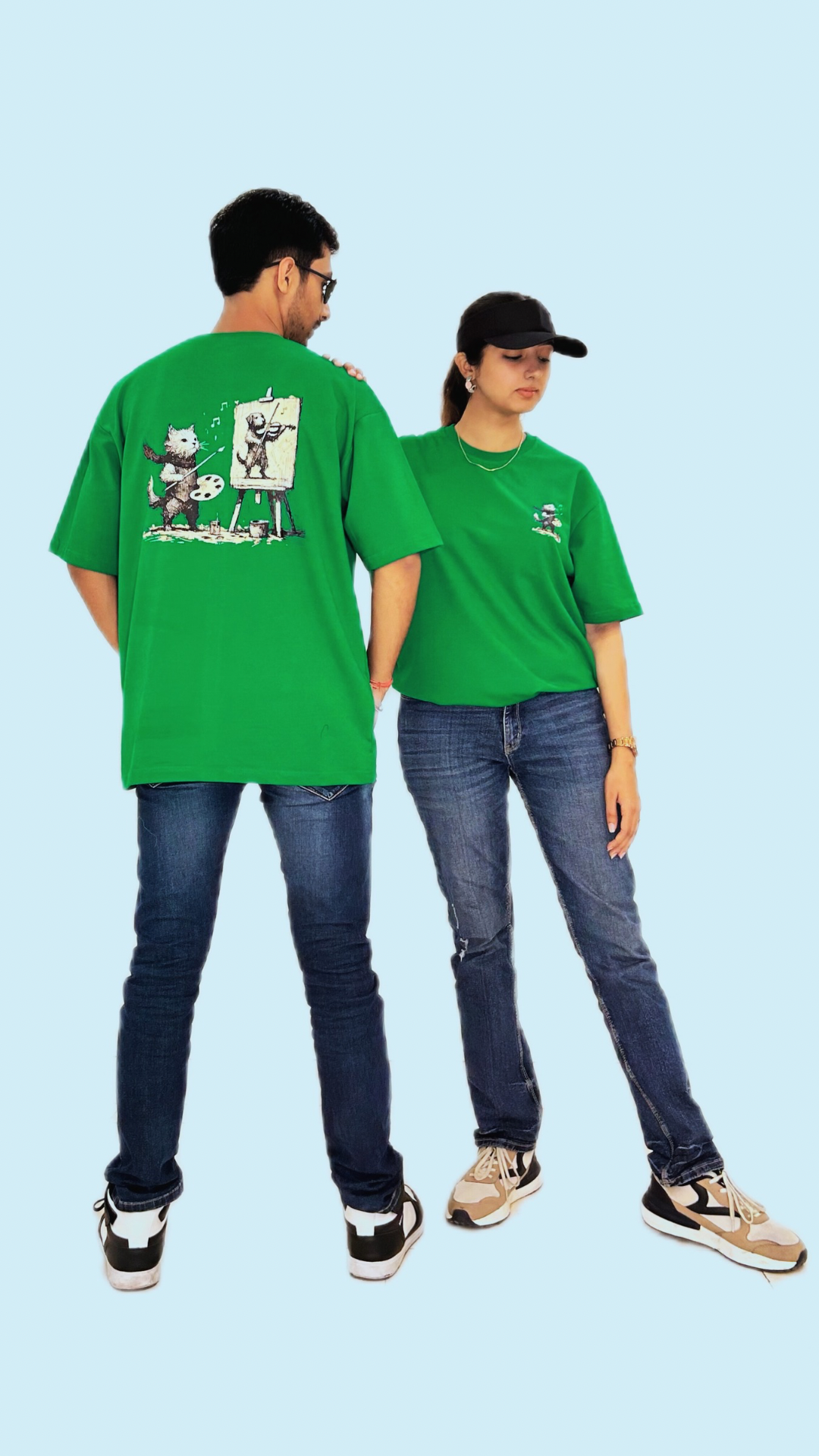 Paint Proof Paws (Colour - Forest | Style - Unisex | Fit - Drop Shoulder)