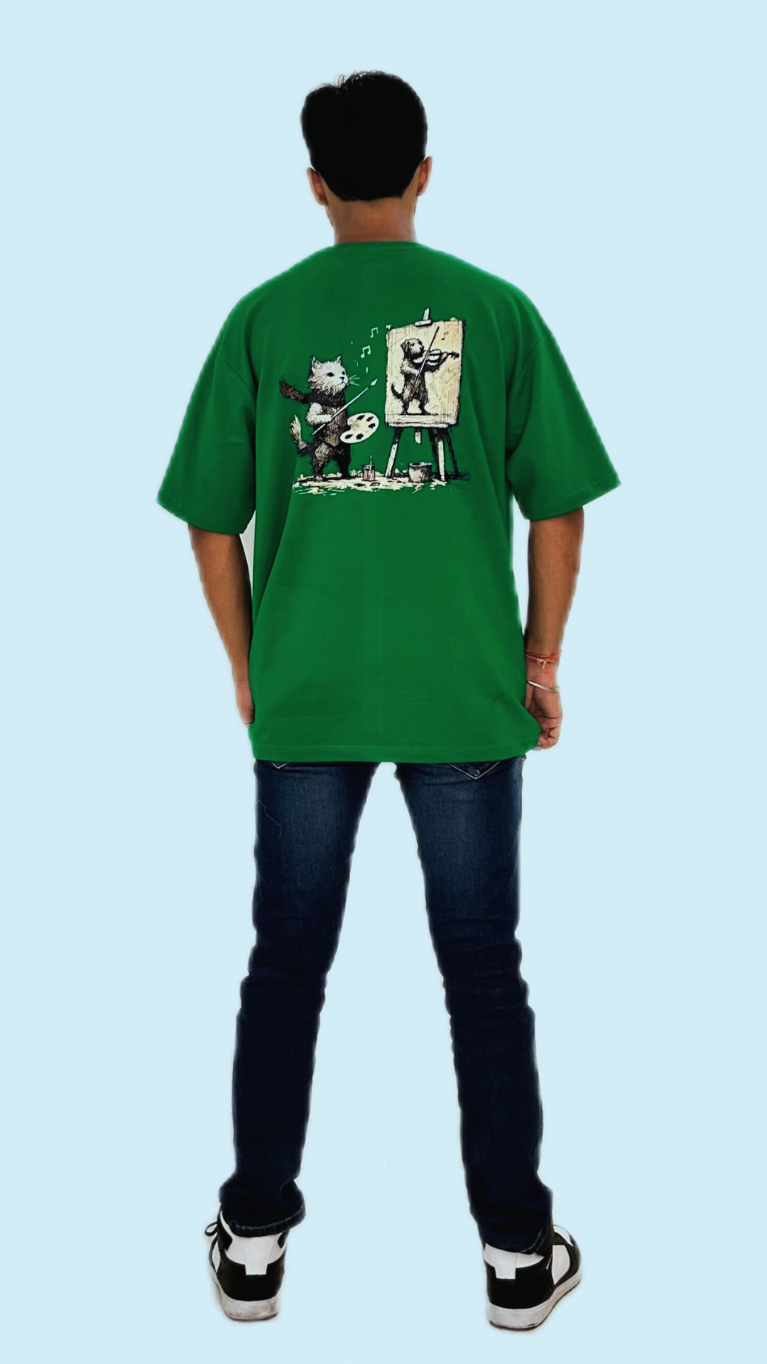 Paint Proof Paws (Colour - Forest | Style - Unisex | Fit - Drop Shoulder)