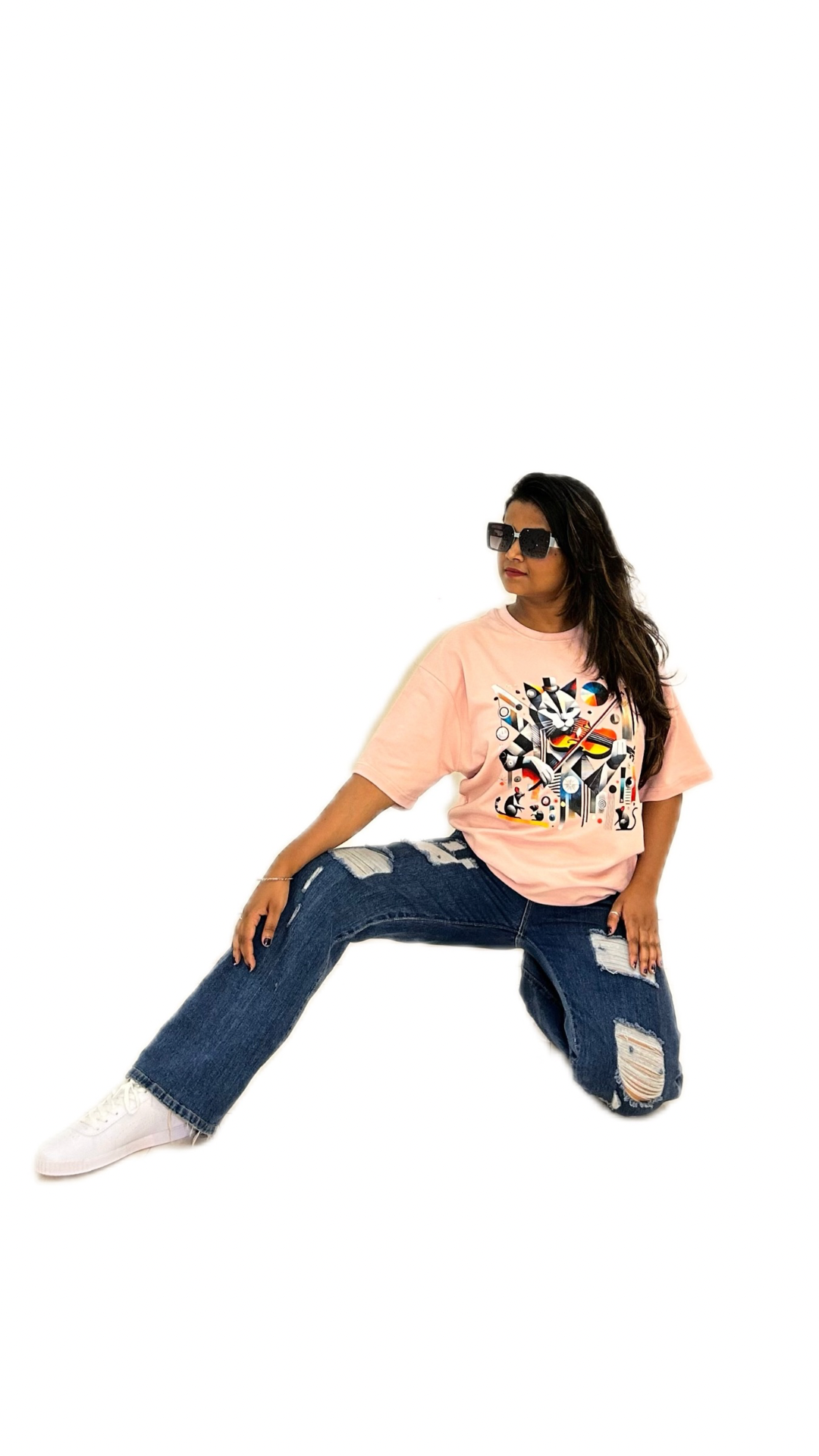 Vivid Void Vibrations (Colour - Fawn | Style - Unisex | Fit - Drop Shoulder)