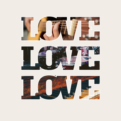 Love Love Love (Colour - Cloud | Style - Unisex | Fit - Drop Shoulder)